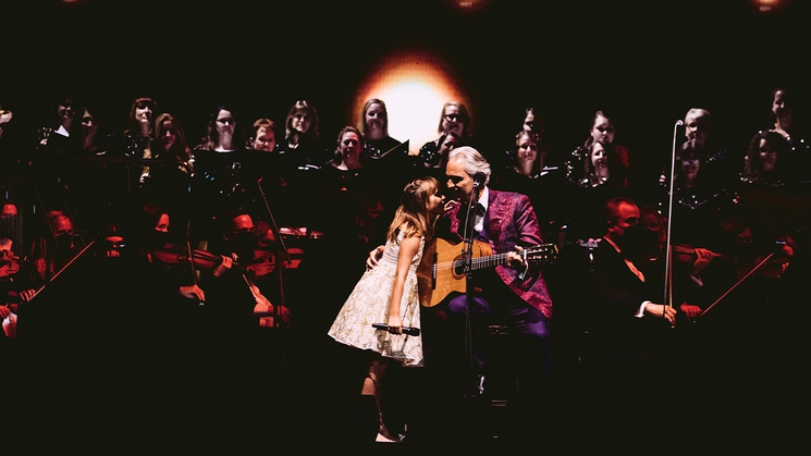 Andrea Bocelli performs at MGM Grand in Las Vegas on Dec. 7