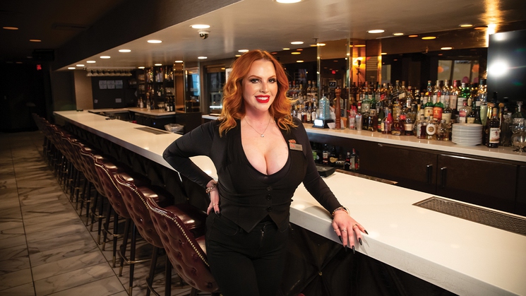 Chelsea Newton is a bartender at Oscar's Steakhouse at Plaza in downtown Las Vegas