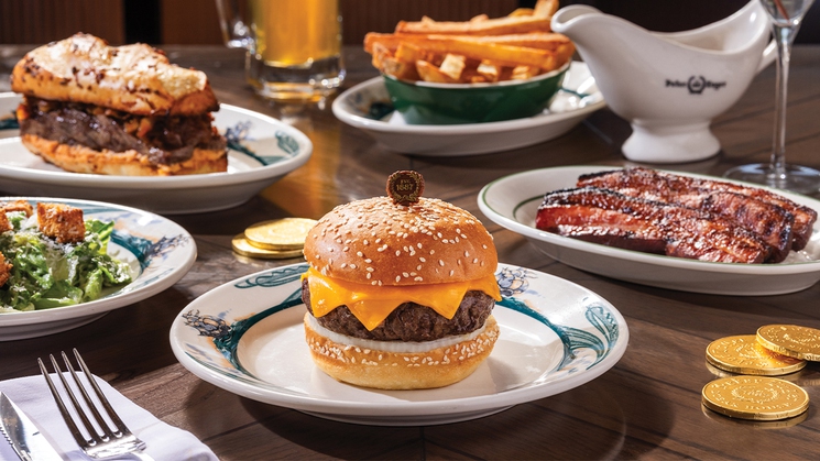 The Luger Burger is a terrific lunch option at Peter Luger Steak House at Caesars Palace in Las Vegas