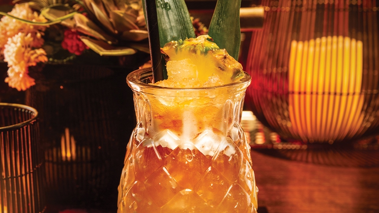 The Wakuda Tiki cocktail at Golden Gai at The Venetian in Las Vegas
