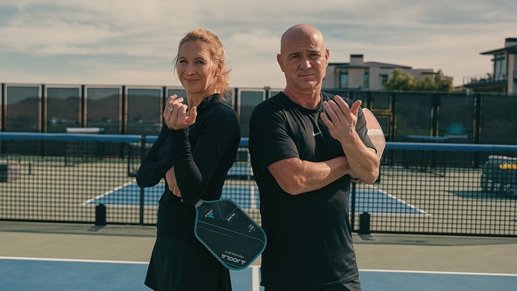 Andre Agassi and Steffi Graf are two of the competitors in this year's Pickleball Slam 3 on Feb. 16 at Mandalay Bay in Las Vegas 