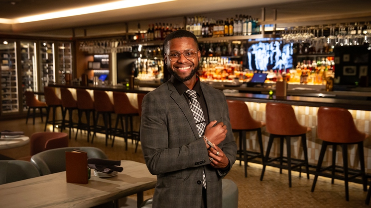 Joshua Dunson is head sommelier at Ocean Prime Las Vegas at 63 CityCenter
