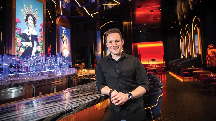 Derek Crow is the bar lead at Bar Zazu and Brezza at Resorts World Las Vegas