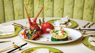 The Resorts World Las Vegas restaurant’s décor is matched only by its next-level dishes.