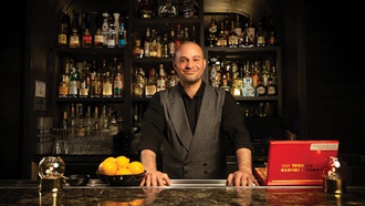 This bartender at Easy’s Cocktail Lounge at Aria continues to create inventive cocktails.