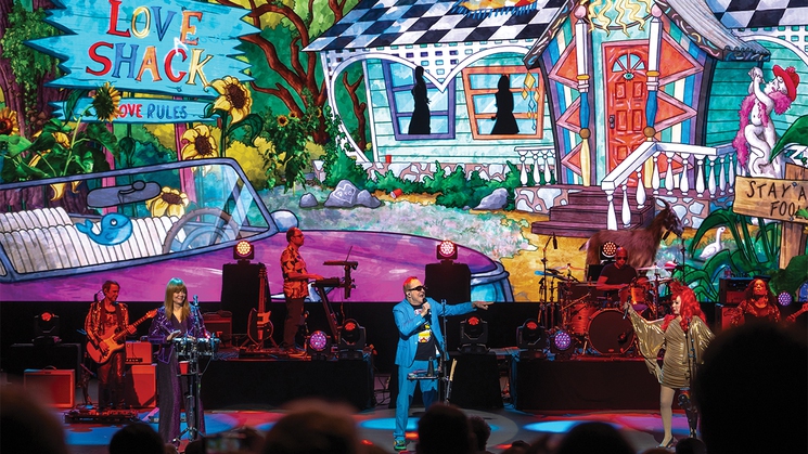 The B-52s perform at The Venetian Theatre in Las Vegas on April 11-12