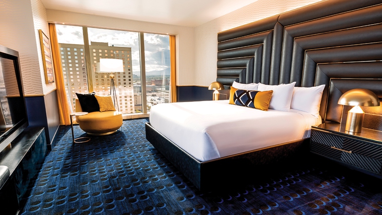 Every room at Circa Resort & Casino in downtown Las Vegas comes with a king-sized bed
