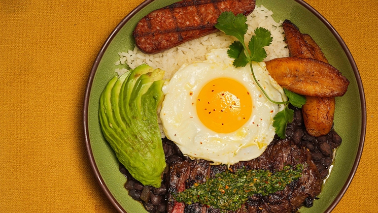 The Paisa breakfast bowl at the brunch at Chica at The Venetian in Las Vegas