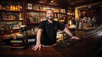 The bartender at Rí Rá Irish Pub dedicates decades to the venue he loves.