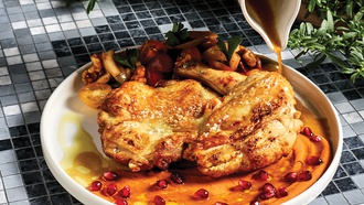 The Forum Shops at Caesars restaurant brings Mediterranean cuisine into flavorful focus.