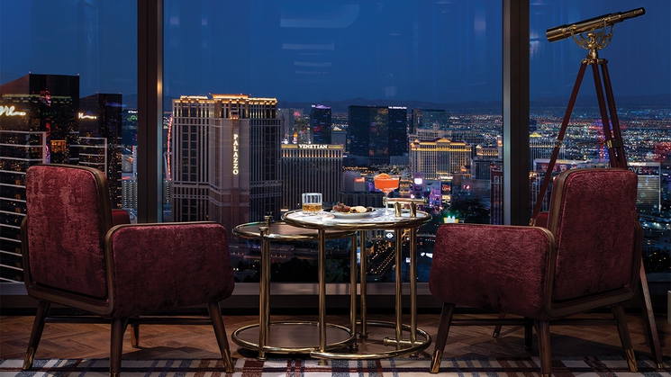 Great views are just the beginning at Alle Lounge on 66 at Resorts World Las Vegas