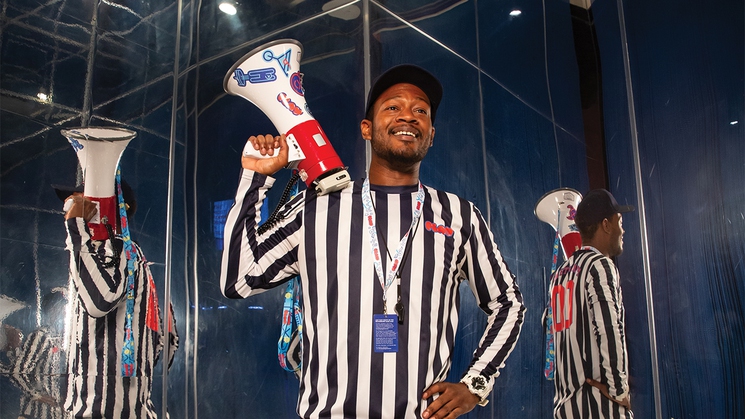 Justin Graves is a play maker at Play Playground at Luxor in Las Vegas