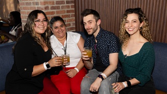 The event included complimentary drinks and light bites.