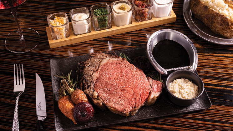 The prime rib at Jack Binion's Steak at Horseshoe Las Vegas