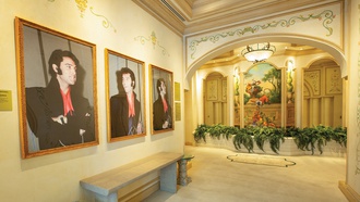 The suite has been redecorated to celebrate the life of the beloved icon.