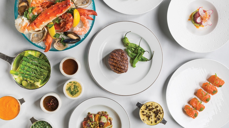 Just a few of the delights available at Prime Steakhouse at Bellagio in Las Vegas