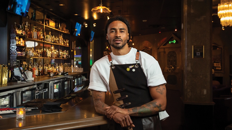 Christopher Littles is a mixologist at The Cabinet of Curiosities at Horseshoe Las Vegas