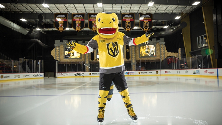 Chance is the mascot for the Vegas Golden Knights