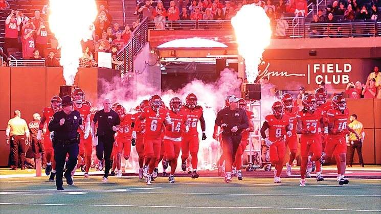 UNLV's Rebels football team plays its games at Allegiant Stadium in Las Vegas