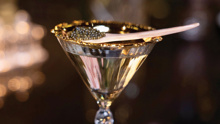 The Pump & Bump cocktail at Pinky's by Vanderpump at Flamingo in Las Vegas