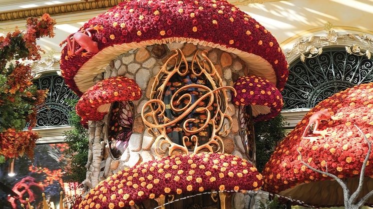 'Autumn Majesty: A Glamorous Harvest' is the newest display at the Bellagio Conservatory & Botanical Gardens in Las Vegas