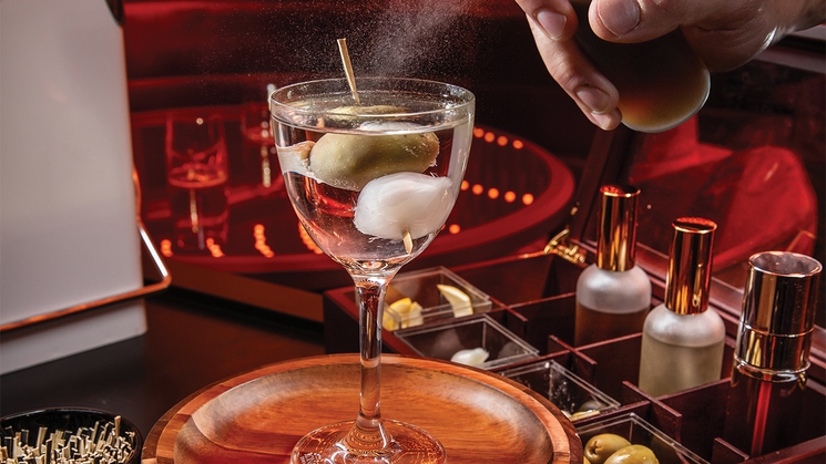 The Martini Service at Bazaar Meat by José Andrés at The Venetian Resort in Las Vegas