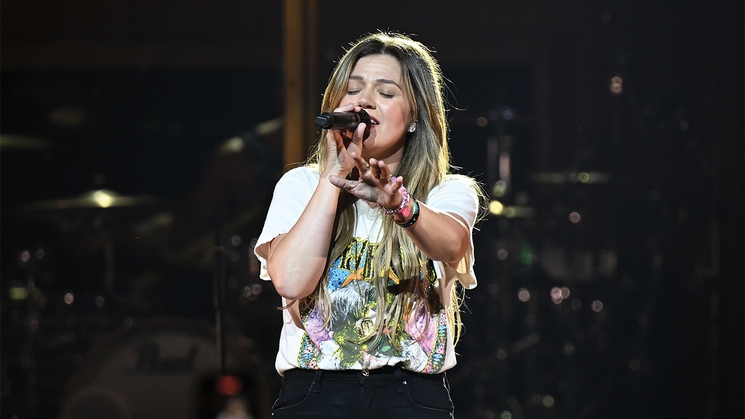 Kelly Clarkson performs at The Colosseum at Caesars Palace in Las Vegas