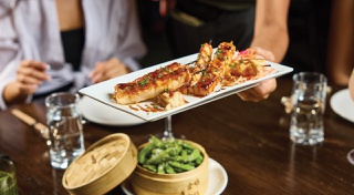 The restaurant in the Grand Canal Shoppes at The Venetian Resort features a celebrated pan-Asian menu.