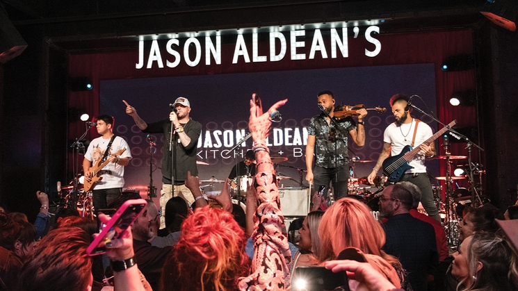 Catch live music at Jason Aldean's Kitchen + Bar at 63 CityCenter in Las Vegas
