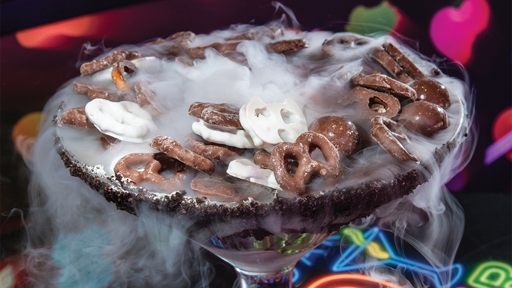 The Sinful City cocktail at I Love Sugar at The Linq Promenade in Las Vegas