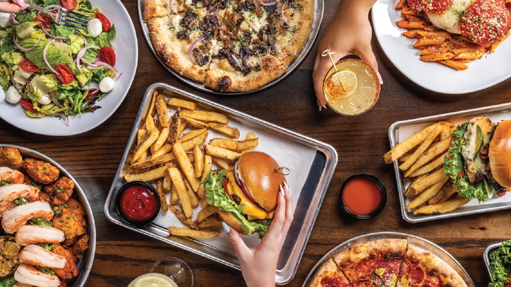 Just some of the delights available at Bottled Blonde Las Vegas' Super Bowl party in Las Vegas