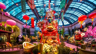 Bellagio Conservatory & Botanical Gardens’ latest display captures the beauty of Lunar New Year in Las Vegas