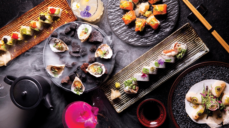 Just a few of the delights awaiting you at Kusa Nori at Resorts World Las Vegas