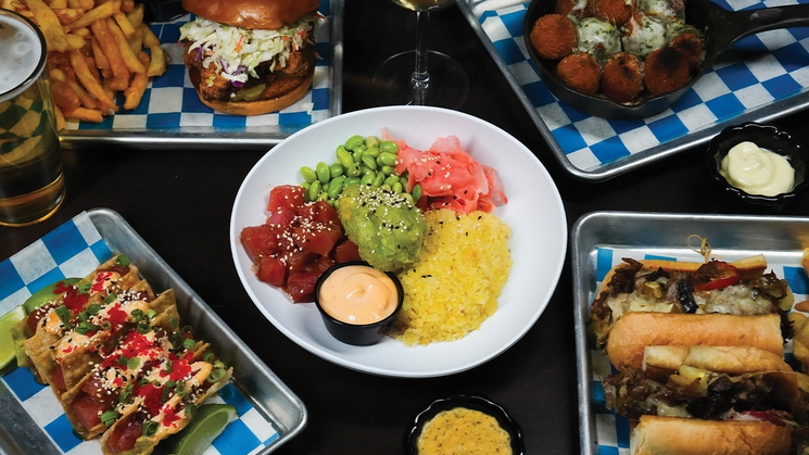 Just some of the delicious offerings awaiting you at Bottled Blonde Las Vegas at the Grand Bazaar Shops