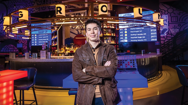 Nolan Gillies is assistant general manager for Play Playground at Luxor in Las Vegas