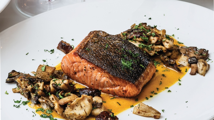 Scottish salmon at Emeril's New Orleans Fish House at MGM Grand in Las Vegas