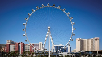 From happy hour fun to gender reveal parties, this observation wheel in The Linq Promenade ...