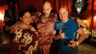 The night at the AREA15 attraction included complimentary cocktails and unexpected moments around every corner.