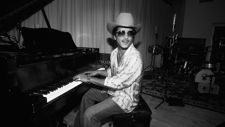 Bruno Mars performs at Allegiant Stadium in Las Vegas on April 10-11