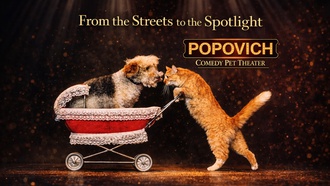 Featuring over 30 rescued animals, Popovich Comedy Pet Theater blends comedy, cirque meets vaudeville style ...
