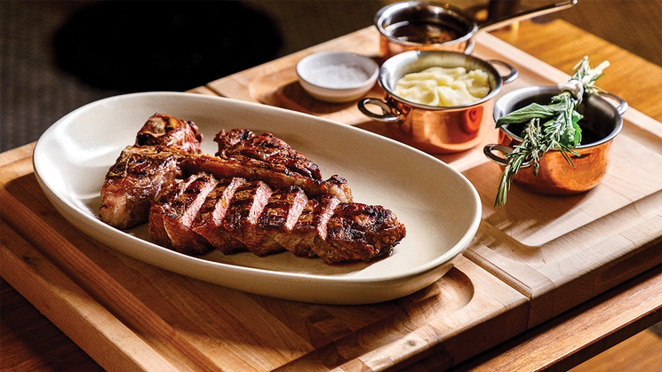 The bistecca all Fiorentina at Toscana at Eataly Las Vegas in Park MGM
