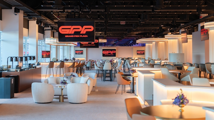 Watch an F1 race in complete comfort at Grand Prix Sundays at Grand Prix Plaza in Las Vegas