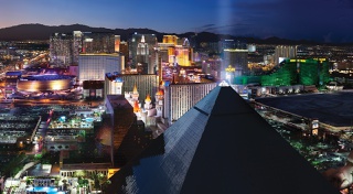 Luxor and Excalibur stays include options at Tap Sports Bar, 'Fantasy: The Strip’s Sexiest Tease,' Carrot Top, buffets and more.