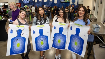 The event included food from Paymon’s Restaurant and a raffle.