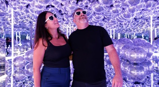 The event at the Boulevard Mall attraction included a scavenger hunt and special-effect heart glasses.