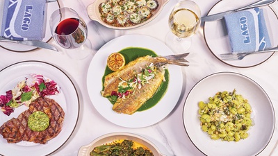 Lago's pristine setting in Las Vegas makes every meal perfect timing