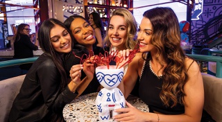 The Luxor destination features oversized games you loved as a child, plus amazing cocktails.
