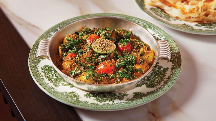 Beef short rib pepper fry at Gymkhana at Aria in Las Vegas