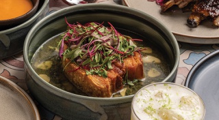 This Resorts World Las Vegas restaurant serves Mexican cuisine in a dynamic environment.