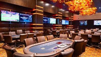 The nine-table facility in the property’s Rush Tower lobby is the only one of its ...
